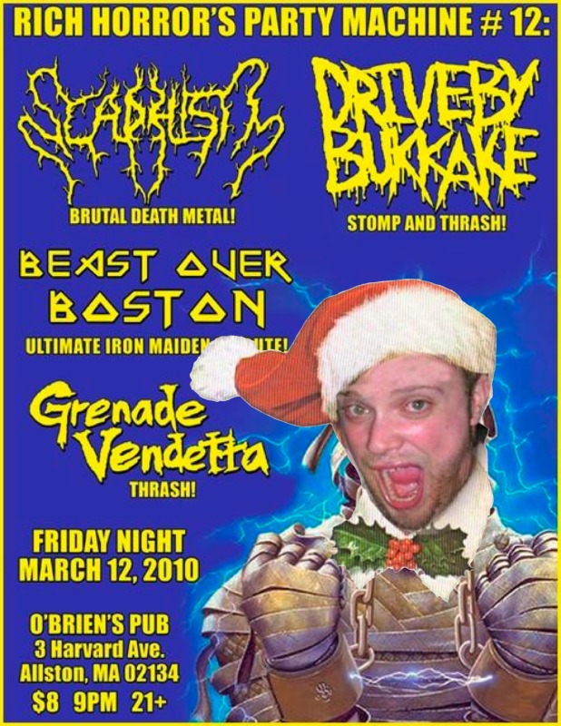 Past Event - Drive-By Bukkake (DBB) | Worcester, MA USA | Thrash Grind Death Metal Band